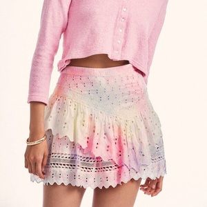 NWT LoveShackFancy Aaron Silk Skirt in Size 2